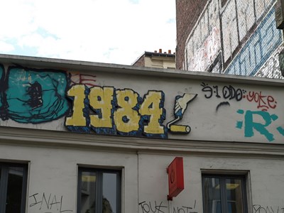 photo graffiti Paris 20eme arrondissement